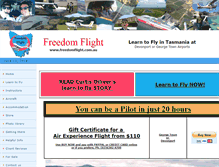Tablet Screenshot of freedomflight.com.au